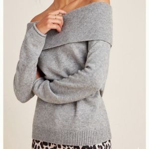NWOT Anthropologie Shelby Off The Shoulder Sweater